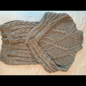 Chunky cable knit sweater